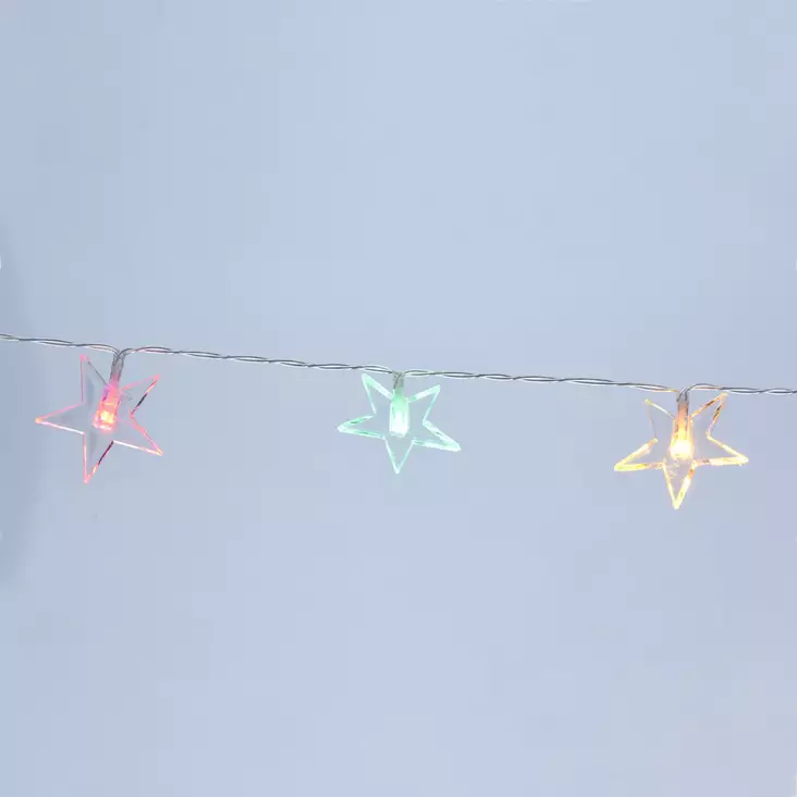 Valoketju tähdet värikäs - Paristovalosarjat - 8721037086516 - 1