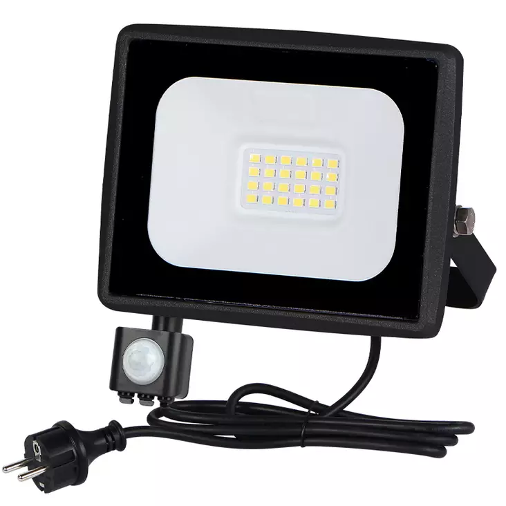 Valonheitin liiketunnistimella led energie pure 20w 1800lm pir 4000k ip43 - Valonheittimet ja työvalaisimet - 6418536030776 - 1
