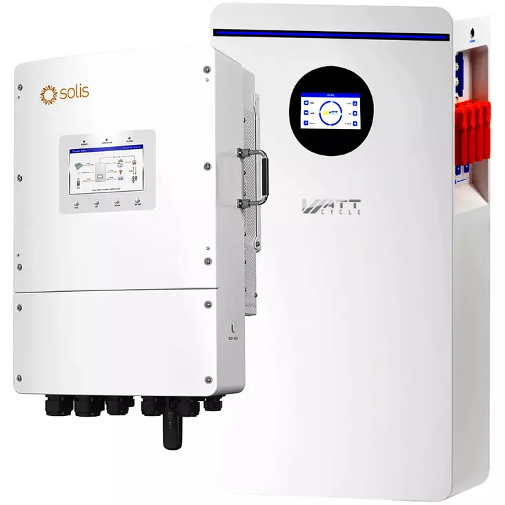 Solis 8 kw ja wattcycle 16 kwh energiavarasto - Aurinkopaneelijärjestelmät - 6438471354386 - 1