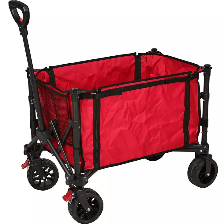 Vetokärry 120 litraa punainen - Kottikärryt ja maitokärryt - 8721037356596 - 1