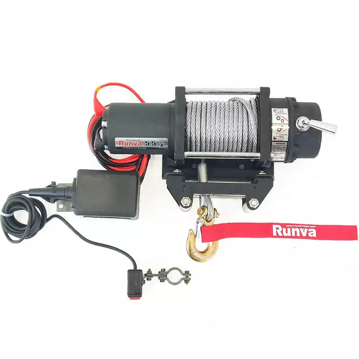 EWX5500A-K Runva laadukas vetovinssi mönkijään atv utv 5500lbs 5.5 vaijerilla - Mönkijän vinssit - 6438471002836 - 3