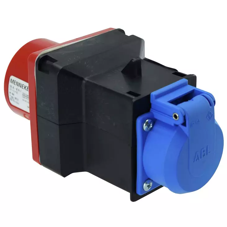 Maadoitettu voimavirtapistokkeen adapteri - 400V pistorasiat ja pistokkeet - 6438140990976 - 2