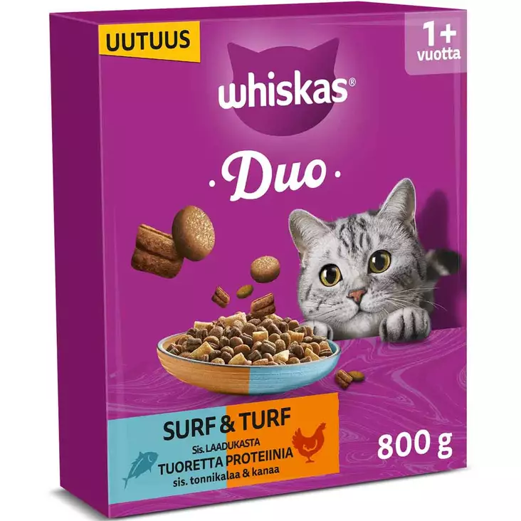 Whiskas duo tonnikala ja kana 800 g kissanruoka - Kissan kuivaruoka - 5900951356056 - 1