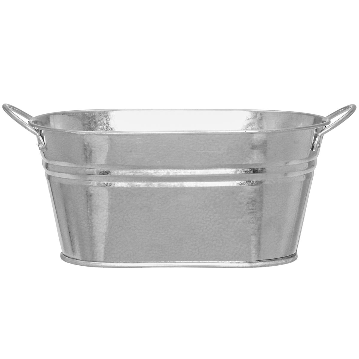 Kukkaruukku Sinkki ovaali 22 cm Tyylikäs sinkkiastia kukille