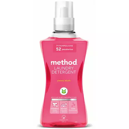 Method peony blush pyykinpesuaine 1560ml design pullo vaaleanpunainen - Pyykinpesuaineet - 0817939012147 - 1