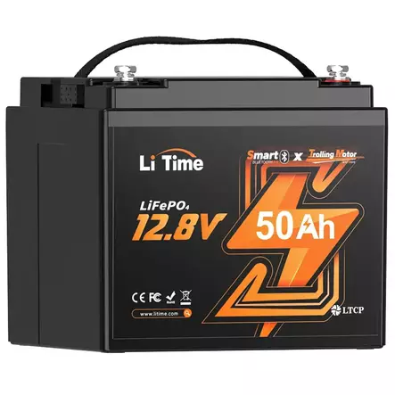 Smart bluetooht litime lifepo4 12v 50ah vapaa ajanakku - LifePO4-akut - 6438471345377 - 2