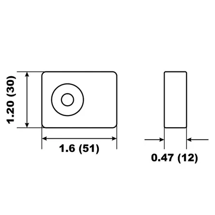 suzuki veneen perämoottorin alumiinianodi 00354A performance metals - Veneen anodit - 870648003547 - 2