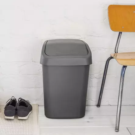 Heiluriroskis 50L tummanharmaa - Roskapöntöt ja roskakorit - 6411760329647 - 4