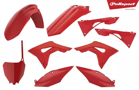Katesarja Polisport CRF450 17-20 CRF250R 18-21 punainen - Motocrosspyörien katesarjat - 6438471338607 - 2