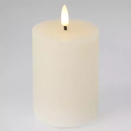 Led kynttilä ivory 7,5x10 cm valkoinen - Led-kynttilät - 8721037175197 - 1
