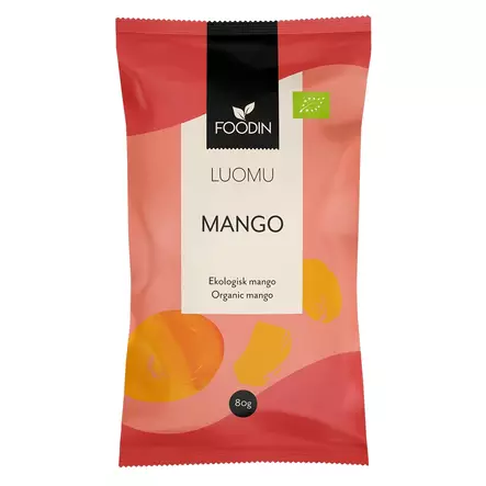 Mango luomu kuivattu Foodin - Pähkinät, siemenet ja levitteet - 6430055216097 - 1