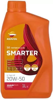 Moottoriöljy 4-tahti Repsol 20W-50 1L - 4-tahti öljyt - 8410921053627 - 2