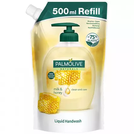 Palmolive naturals milk and honey nestesaippuan täyttöpakkaus - Käsisaippuat - 8003520029157 - 1