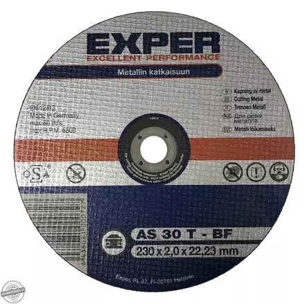 Metallinkatkaisulaikka - Kulmahiomakonelaikat 230mm - 6438081000727 - 2