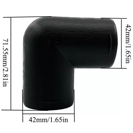 Diesel lämmittimen puhallusputken suorakulma liitospala 42mm - Diesellämmittimen varaosat ja tarvikkeet - 6438471344127 - 2