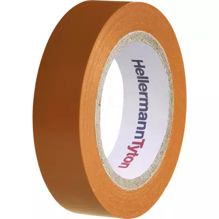 Oranssi hellermanntyton helatape flex 15 sähköteippi 10 m - Sähköteipit ja vulkanointiteipit - 4031026401737 - 1
