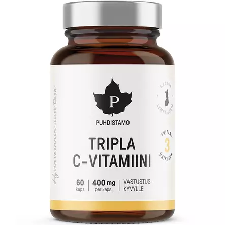 puhdistamo tripla C-vitamiini - Vitamiinit ja jauheet - 6430039222687 - 1