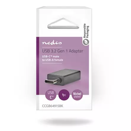 Nedis usb 3,2 gen 1 adapteri - Liittimet, adapterit ja telakointiasemat - 5412810289127 - 1