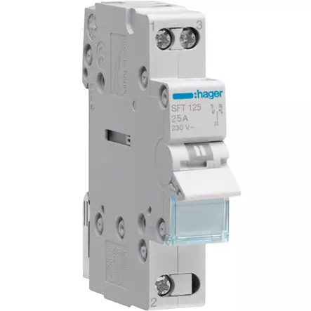 vaihtokytkin hager 25A 1-napainen - Sähkökeskustarvikkeet ja sulakkeet - 3250615510747 - 1