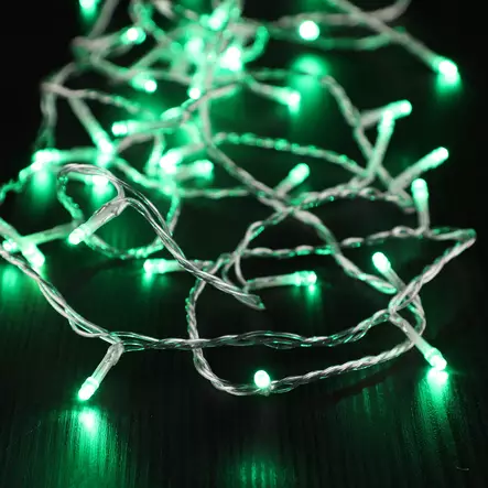 vihreä led-valoketju ulkokäyttöön, kirkas johto - Valoketjut ulko- ja sisäkäyttöön - 6410416015897 - 2