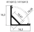 kulmaprofiili led nauhalle - Pinta-asennettavat valaisimet - 6435200206497 - 7