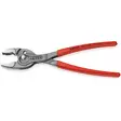 Knipex twingrip lähikuvassa, painonappisäätö ja lävistetty nivel näkyvissä - Putkipihdit ja pulttisakset - 4003773089377 - 2