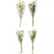 Luonnollinen tekokukkakimppu vihreillä varsilla sisustukseen - Koristeoksat - 8721037883467 - 2