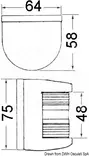 Kulkuvalo Utility 85 kirkas eteen 225° - Veneen kulkuvalot - 8033137011887 - 2