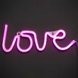Pinkki led neonvalo love tekstillä - Led-nauhat ja led-listat - 6410416480817 - 1