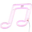Neon led valo nuotti pinkki - Valokoristeet - 6410416480787 - 1