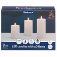 Led kynttilä 3kpl finnlumor - Led-kynttilät - 6410416374307 - 1