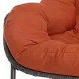 Keinuva lepotuoli terassille muhkeilla pehmusteilla oranssi - Lepotuolit ja riipputuolit - 6410416360027 - 6
