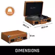 Vinyylisoitin matkalaukussa lenco mitat - Stereot ja kelloradiot - 8711902038177 - 8