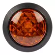 Keltainen pyöreä led merkkivalo edestä kuvattuna - Auton mittarit ja tarvikkeet - 6438255112157 - 3
