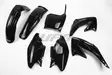 Muovisarja 5-os. Musta CR125/250 02-03 - Motocrosspyörien katesarjat - 6438471317657 - 1