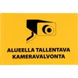 opaste alueella kameravalvonta - Opasteet ja varoituskyltit - 6410413219397 - 1