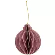 Paperipallo 10 cm vanha roosa 3 kpl - Kuusenkoristeet - 6410416105697 - 1