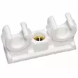 Putkipidin 2 x 15mm 2kpl valkoinen - Putkenpitimet ja putken asennuskiskot - 6413820751207 - 1