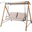 Riipputuoli kahdelle ibiza beige 194x136x173 cm - Puutarhapenkit ja puutarhakeinut - 8721037847667 - 1