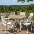Terassikalusto art white 140cm - Terassikalusteet - 6438168118307 - 7