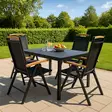 Terassiryhmä black polywood - Terassikalusteet - 6438471339437 - 1