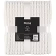 Flanellifleece viltti raita valkoinen - Torkkupeitot ja sisustushuovat - 6410413339767 - 3