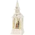 Konstsmide led joulukirkko valkoinen 33 cm - Pöytävalokoristeet - 7318304366207 - 1