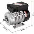 2,2kw sähkömoottori vevor ac 220?240 - Kompressorin varaosat - 6438471344417 - 5