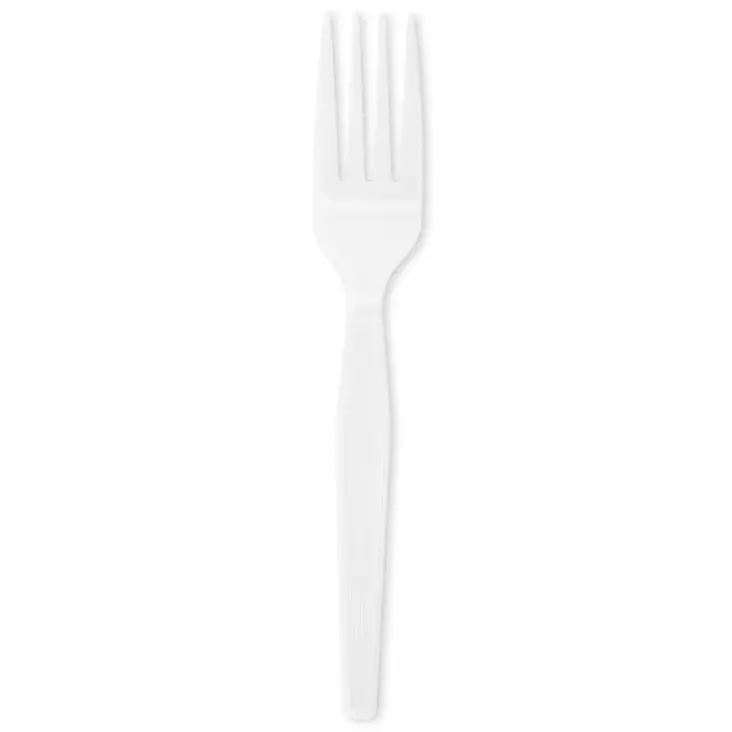 Muovihaarukka 18cm 50kpl - Kertakäyttöruokailuvälineet ja servetit  - 4743317150377 - 1