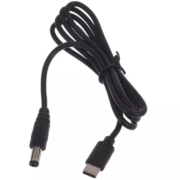 Usb c pd dc virtakaapeli 12 v 5,5 mm - HDMI-, USB- ja datakaapelit - 6438471355147 - 1