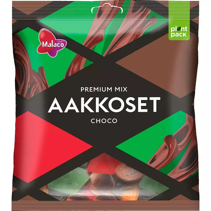 malaco aakkoset choco karkkipussi - Karkkipussit - 6420256016237 - 1
