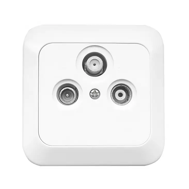 Antennipistorasia 3 lähtöä - Antennijohdot ja liittimet - 6416013174067 - 1