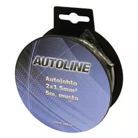 autojohto 2x1,5mm2 5m musta - Kaiutinjohdot ja virtakaapelit - 6438255190247 - 1