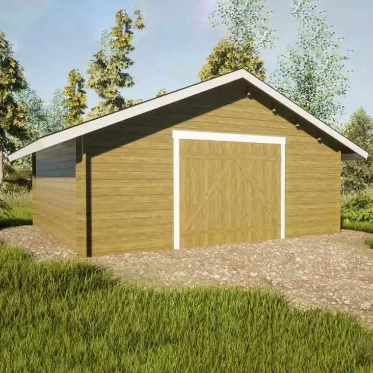 Autotalli 30m2 - Autotallit ja pressutallit - 6424110251307 - 1